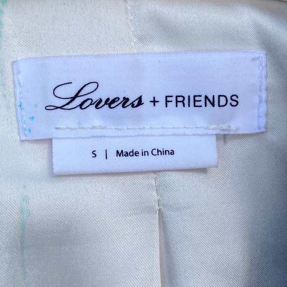 Lovers + Friends Ziggy‎ Sherpa Fleece Jacket Faux Leather Trim Hooded Size Small - Picture 5 of 7